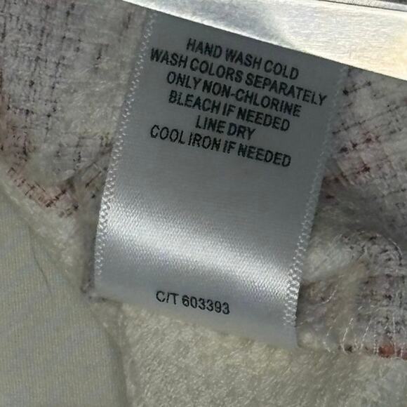 Taylor Textured Fern Print Sleeveless Sheath Dress Women's 4 | Cream & Rust NWT - Picture 8 of 11